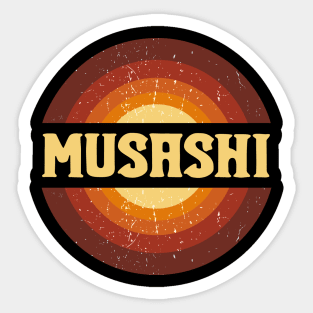 Vintage Proud Name Musashi Anime Gifts Circle Sticker